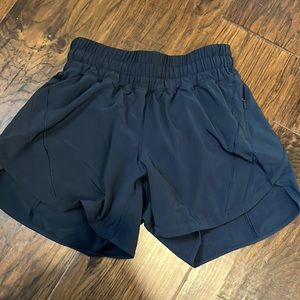 Lululemon size 4 navy running shorts like new